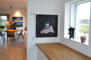 Indret med kunst